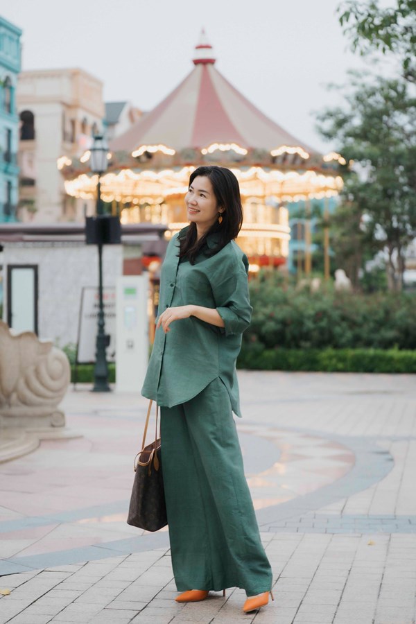 Olive Whisper Set | “Thì Thầm Oliu” Silk Set – Freedom in Every Flow