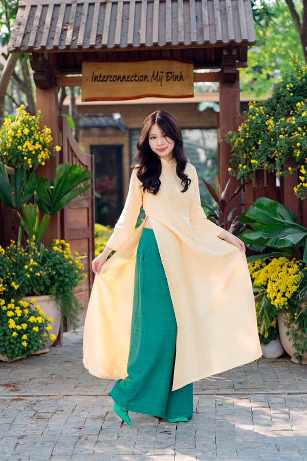  Ancient Silk Ao Dai | Yellow