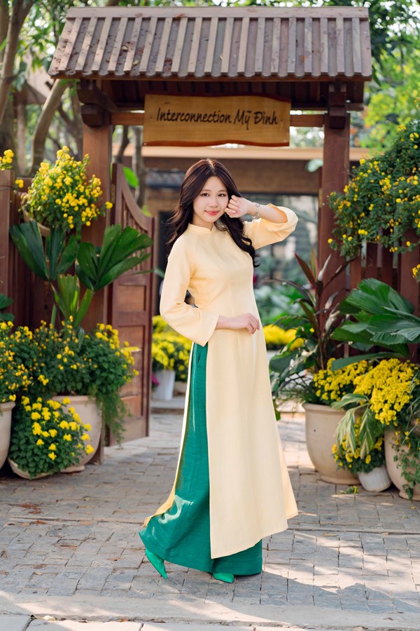  Ancient Silk Ao Dai | Yellow