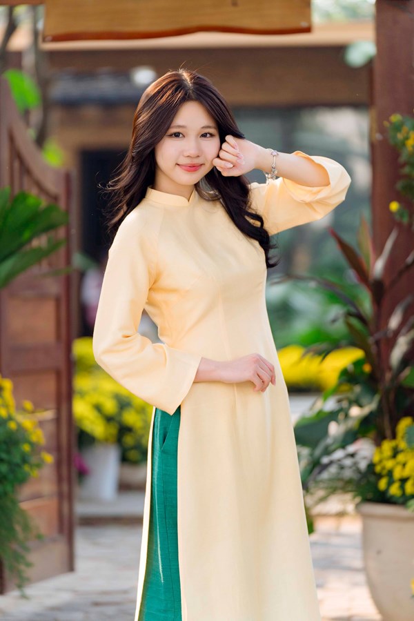  Ancient Silk Ao Dai | Yellow