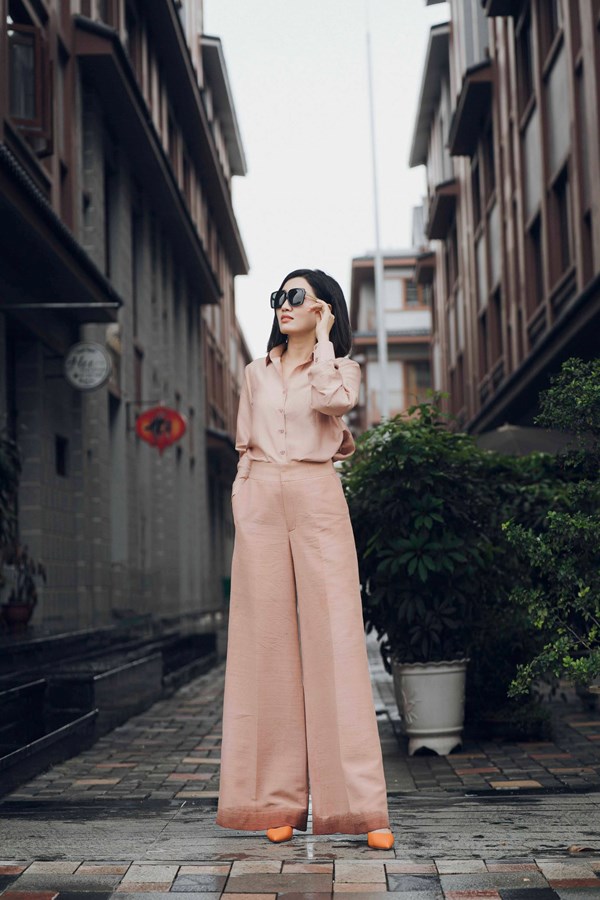 Wild Nut Blossom Shirt | “Hồng Phấn Mộc” Traditional Silk Shirt – Elegance Rooted in Natur